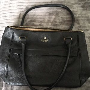 Kate spade black leather bag